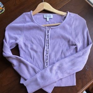 &Other Stories Button up Lavender Blouse